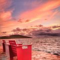 Fiery sky at sunset, Saba Rock, British Virgin Islands