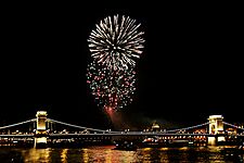 Fireworks on the Danube Bastille Day 2008