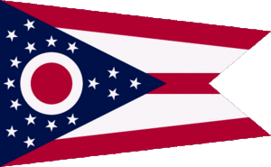 Folding the flag of Ohio