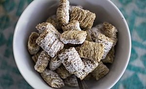 Frosted Mini-Wheats in white bowl