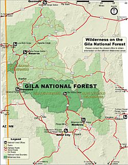 Gila NF Wilderness Map