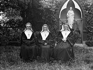 Group picture of nuns from Convent of the Holy Faith Ireland 1915 (5828425840)