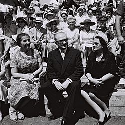 Guy Mollet-Golda Meir-Israel Indepence Day 1959