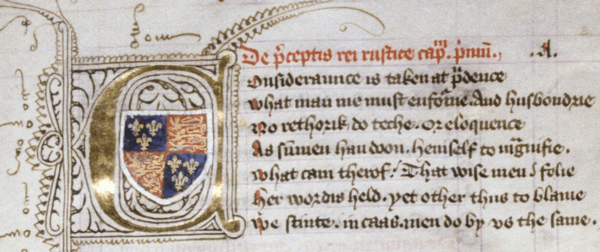 Historiated-initial-coat-of-arms-humphrey-duke-of-gloucester