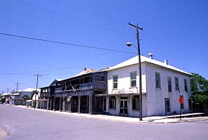 Historic Bodiford Drug Store at 409 2nd St. on the northwest corner of B St. in Cedar Key, Florida