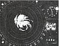 Hurricane Belle 1976 NC radar image