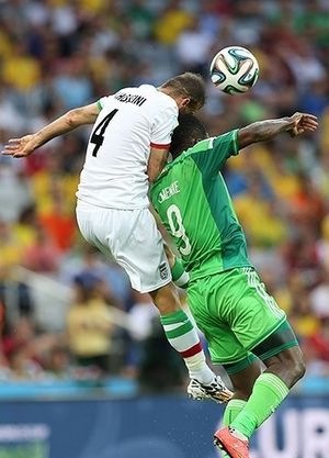 Iran and Nigeria match at the FIFA World Cup 2014-06-12 13
