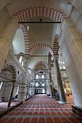 Istanbul Suleymaniye Mosque Interior Aisle 2015 1302
