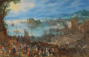 Jan Brueghel the Elder-Great Fish market