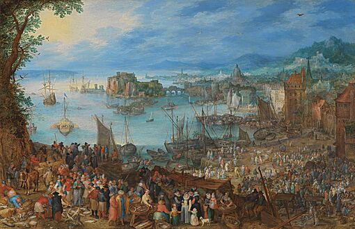 Jan Brueghel the Elder-Great Fish market