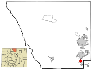 Location of Campion in Larimer County, Colorado.