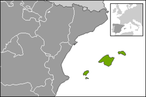 Localització de les Illes Balears