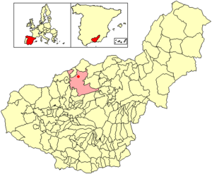 Location of Dehesas Viejas