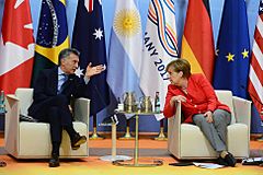 Macri & Merkel G20 2017 summit