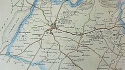 Map of Beith, North Ayrshire. Robert Aitken. 1829