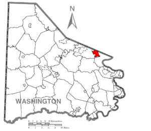 Location of Gastonville in Washington County
