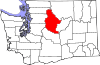 State map highlighting Chelan County