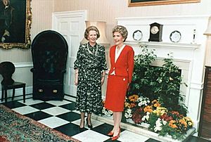 Margaret Thatcher Nancy Reagan 1986