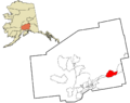 Matanuska-Susitna Borough Alaska incorporated and unincorporated areas Glacier View highlighted