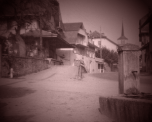 Missy Vaud Switzerland 1965 fontain dairy post primary school church
