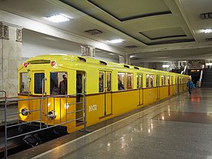 Moscow metro A 1031 museum car
