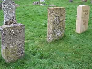 Nancy, Unity and Diana Mitford gravestones (Nancy)