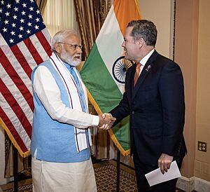 Narendra Modi and Michael Waltz