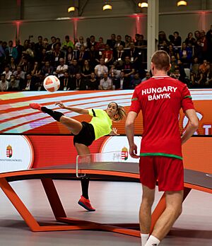 Natalia Guitler en Teqball