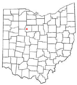Location of Kirby, Ohio