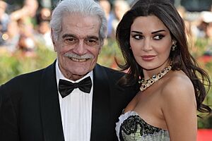 Omar Sharif, Cyrine AbdelNour 66ème Festival de Venise (Mostra) 9