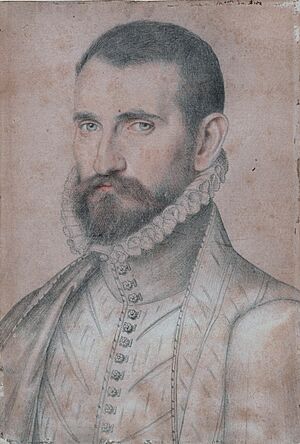 Oudard du Biez, Maréchal de France, by School of François Clouet