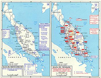 Pacific War - Malaya 1941-42 - Map