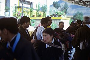 PanchenLamaBlessingTibetans1987