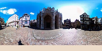 Place Barthélémy, Rouen, France – 360° panorama 2019
