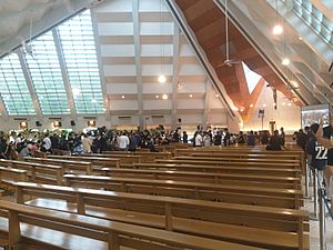 Pnoy burol public viewing, inside Church of the Gesu (Ateneo, Quezon City; 06-25-2021) 2