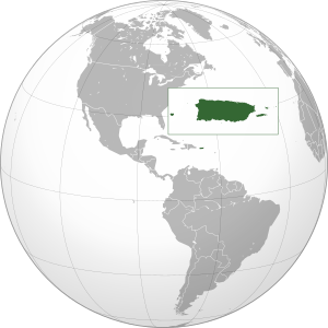 Puerto Rico (orthographic projection)