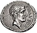 Q. Pompeius Rufus, denarius, 54 BC, RRC 434-1 (Sulla only)