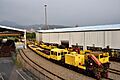 Rail service vehicles at Taipei Metro Beitou Depot