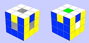 Rubik's cube vs void cube odd parity swap
