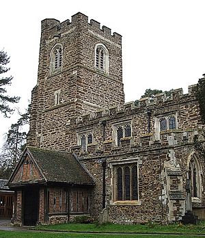 SS Peter and Paul, Flitwick - Tower and Porch - geograph.org.uk - 345258