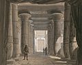 Set design by Philippe Chaperon for Act1 sc2 of Aida by Verdi 1871 Cairo - Gallica - Restored