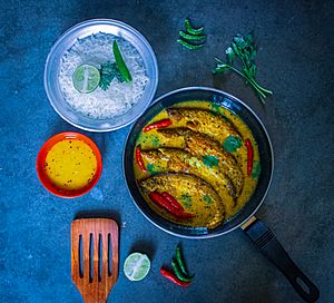 Shorshe Pabda (Pabo catfish in Mustard paste)-Home,kolkata-West Bengal-IMG 0001