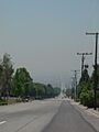 Smoggy haze in the Inland Empire