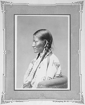 Squaw of Spotted Tail. Brule Sioux, 1872 - NARA - 518971