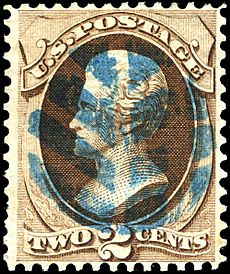 Stamp US 1870 2c Jackson