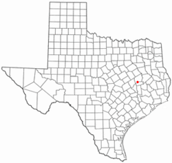 Location of Normangee, Texas