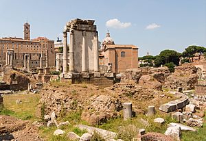 Temple Vesta Forum Romanum Rome Italy