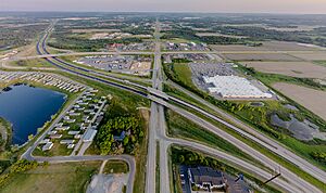 Tomah looking south from I-94