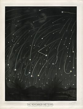 Trouvelot- The November meteors. - 1868
