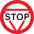 UK Stop Sign - Old